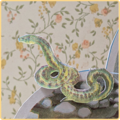 Winterkele 2025 paper cutout snake.